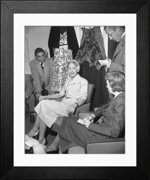 Framed Print : Christine Jorgensen Speaking to Newsmen Framed Print : Christine Jorgensen Speaking to Newsmen