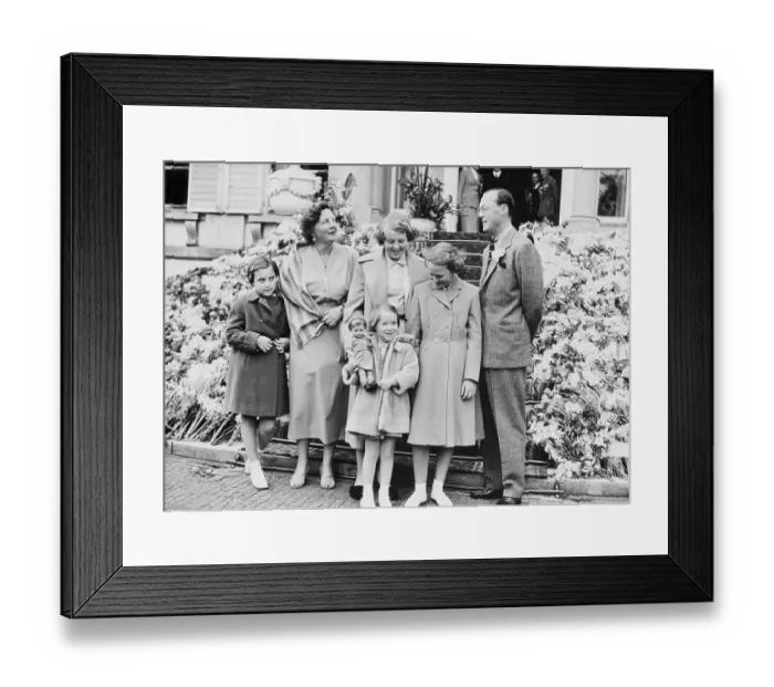 Framed Print : Portrait of Netherlands Royal Family