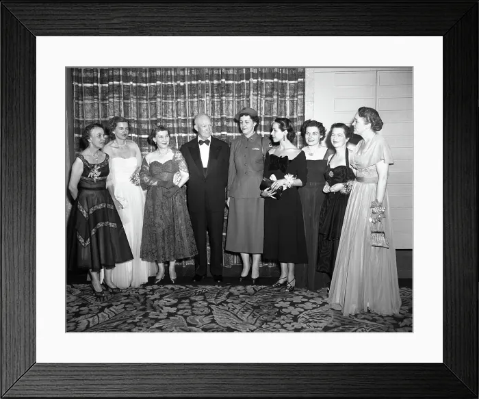 Framed Print : Eisenhower and Outstanding Women Framed Print : Eisenhower and Outstanding Women