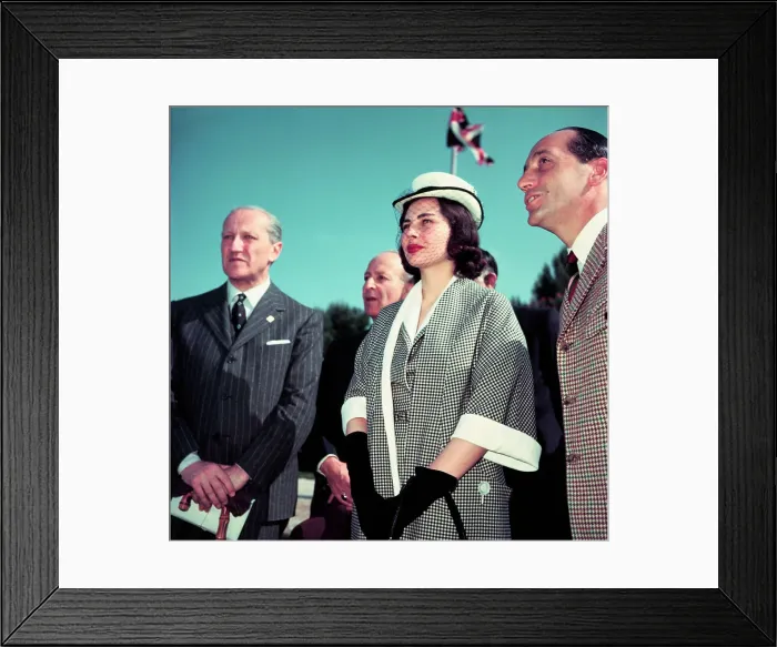 Framed Print : Queen Soraya and Guests at Polo Event Framed Print : Queen Soraya and Guests at Polo Event