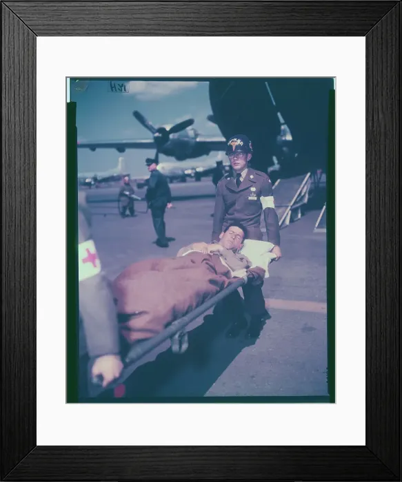 Framed Print : Soldier Being Transported Framed Print : Soldier Being Transported