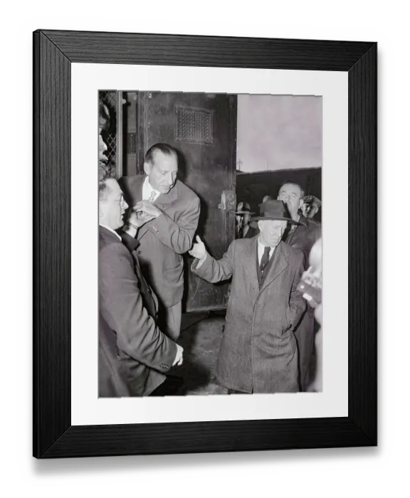 Framed Print : Frank Costello Arriving at House of Detention Framed Print : Frank Costello Arriving at House of Detention