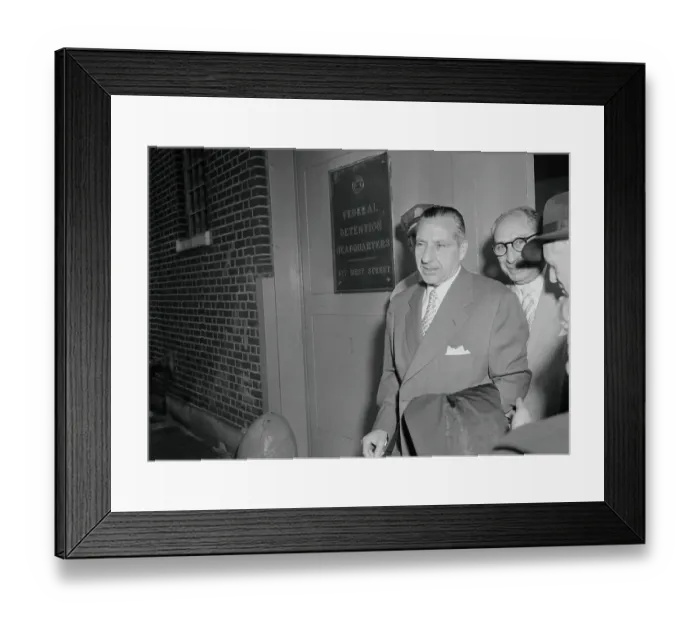 Framed Print : Frank Costello and Sal Sollazzo Going to Court Framed Print : Frank Costello and Sal Sollazzo Going to Court