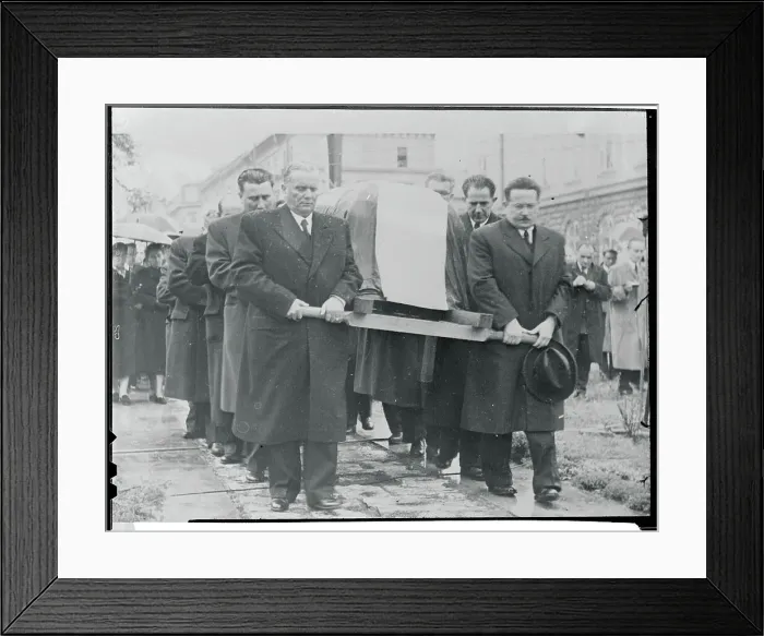 Framed Print : View of Funeral Pallbearers for Marshal Tito's Friend Framed Print : View of Funeral Pallbearers for Marshal Tito's Friend