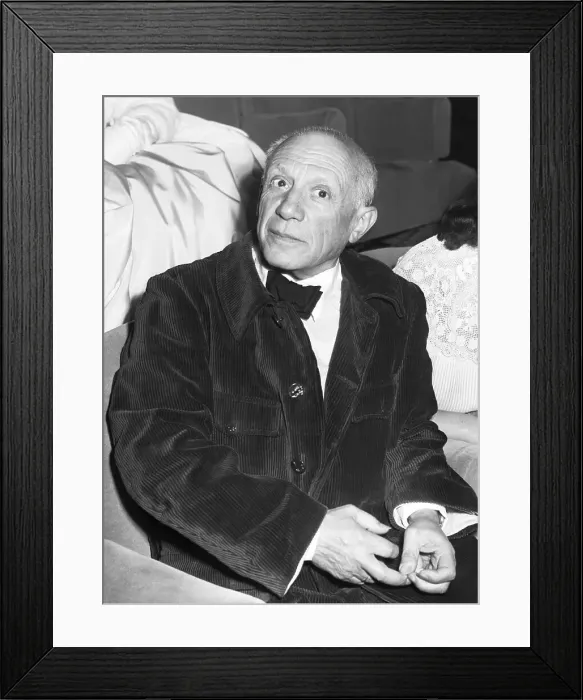Framed Print : Pablo Picasso At Cannes Film Festival Framed Print : Pablo Picasso At Cannes Film Festival