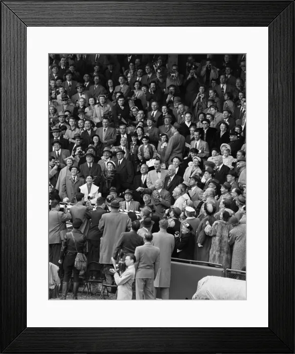 Framed Print : Dwight Eisenhower Tossing First Pitch of Baseball Season Framed Print : Dwight Eisenhower Tossing First Pitch of Baseball Season