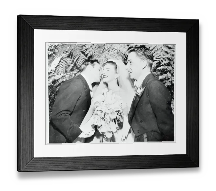 Framed Print : Marlon Brando Kissing Former Judith Rose Balaban Framed Print : Marlon Brando Kissing Former Judith Rose Balaban