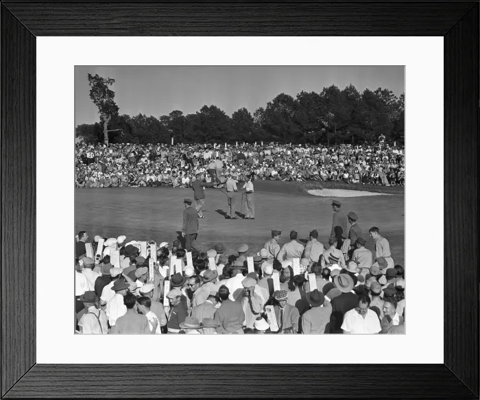 Framed Print : Byron Nelson Shaking Hands With Ben Hogan