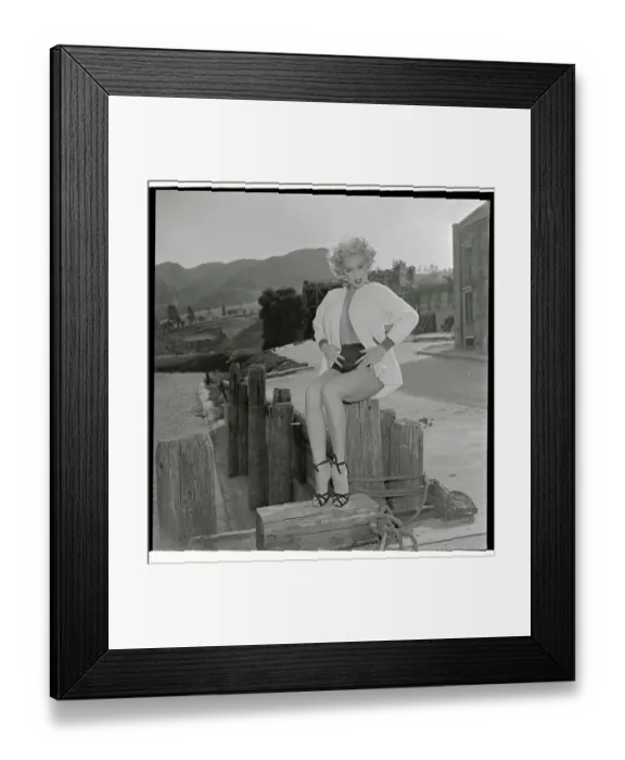 Framed Print : Actress Mamie Van Doren Posing in Scenic View Framed Print : Actress Mamie Van Doren Posing in Scenic View