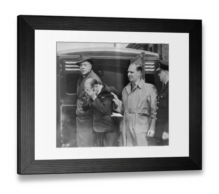 Framed Print : John Christie Covering His Face Framed Print : John Christie Covering His Face