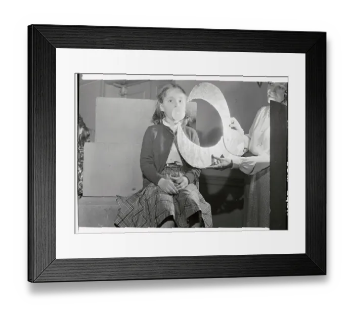 Framed Print : Girl Having Her Bubble Gum Bubble Calibrated Framed Print : Girl Having Her Bubble Gum Bubble Calibrated