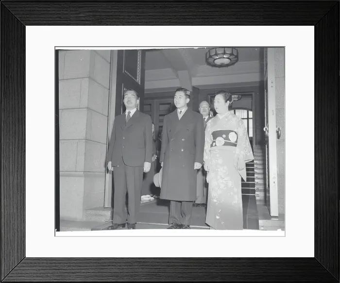 Framed Print : Prince Akihito and Parents Framed Print : Prince Akihito and Parents