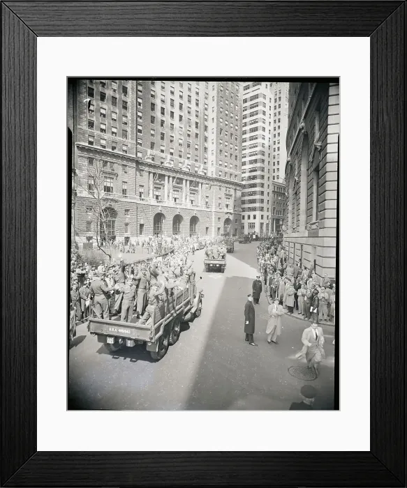Framed Print : General View Of Parade Up Broadway Framed Print : General View Of Parade Up Broadway