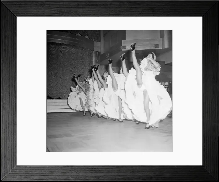 Framed Print : Cancan Girls Dancing Framed Print : Cancan Girls Dancing