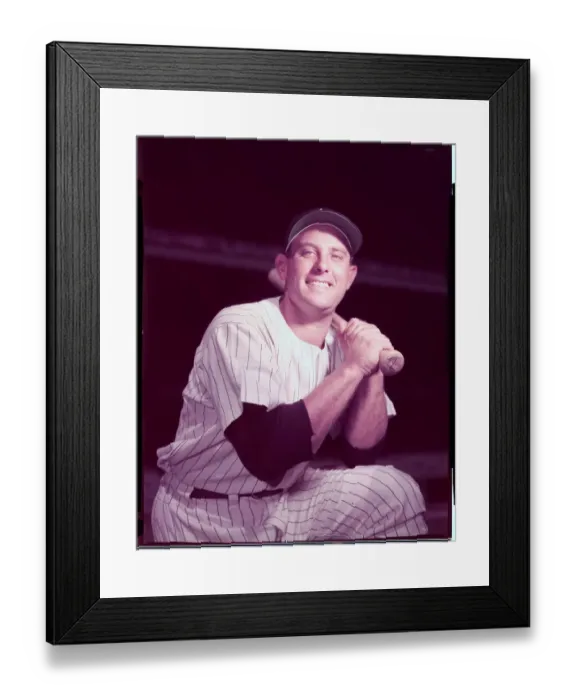 Framed Print : Portrait of Gene Woodling of New York Yankees in Uniform