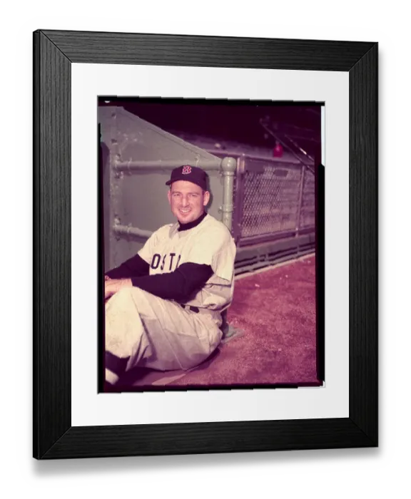 Framed Print : Boston Red Sox George Kell Sitting on Sidelines Framed Print : Boston Red Sox George Kell Sitting on Sidelines