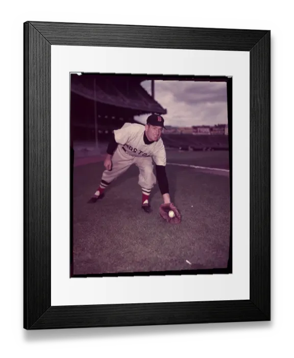 Framed Print : Boston Red Sox George Kell Catching Ground Ball Framed Print : Boston Red Sox George Kell Catching Ground Ball
