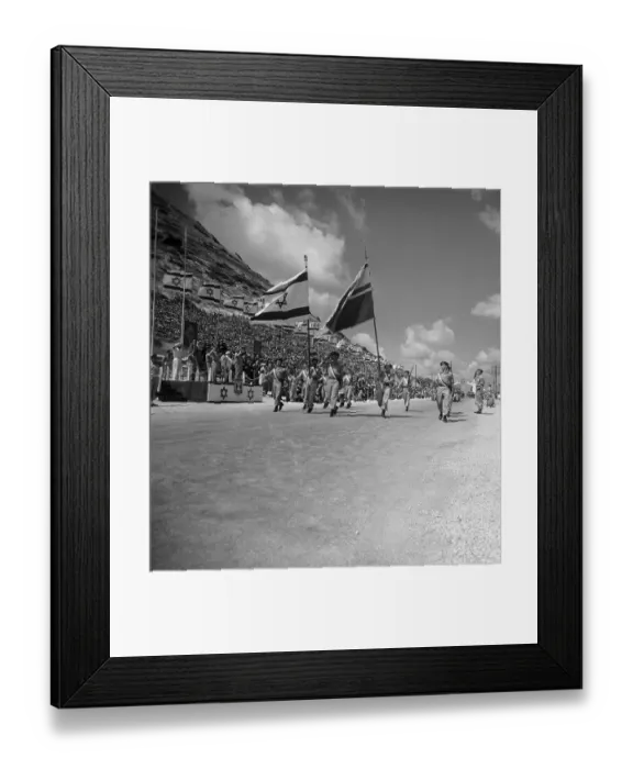 Framed Print : Parade Participants Carrying Flags Framed Print : Parade Participants Carrying Flags