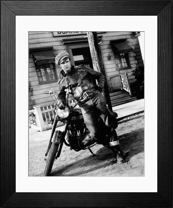 Framed Print : Marlon Brando in The Wild One Framed Print : Marlon Brando in The Wild One