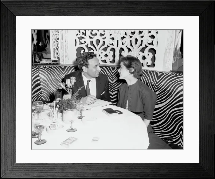Framed Print : Huntington Hartford and His Wife Marjorie Steel at Table