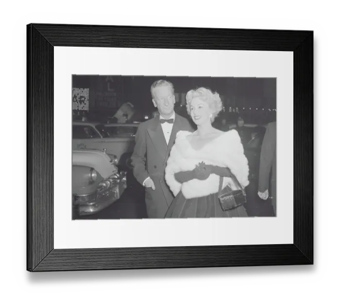 Framed Print : Eva Gabor and Richard Aldrich