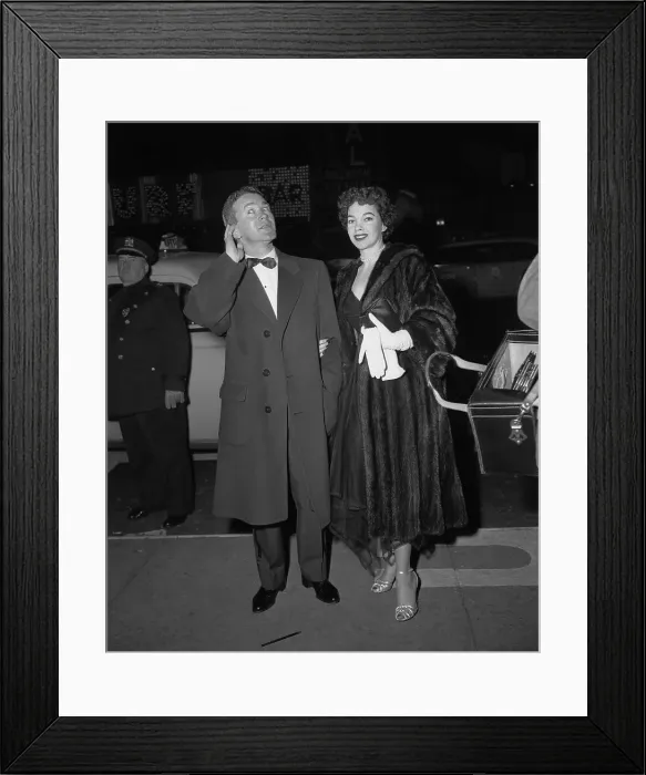 Framed Print : Comedian Red Buttons and His Wife Framed Print : Comedian Red Buttons and His Wife