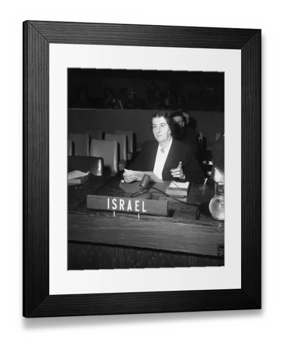Framed Print : Golda Meir at the United Nations Framed Print : Golda Meir at the United Nations