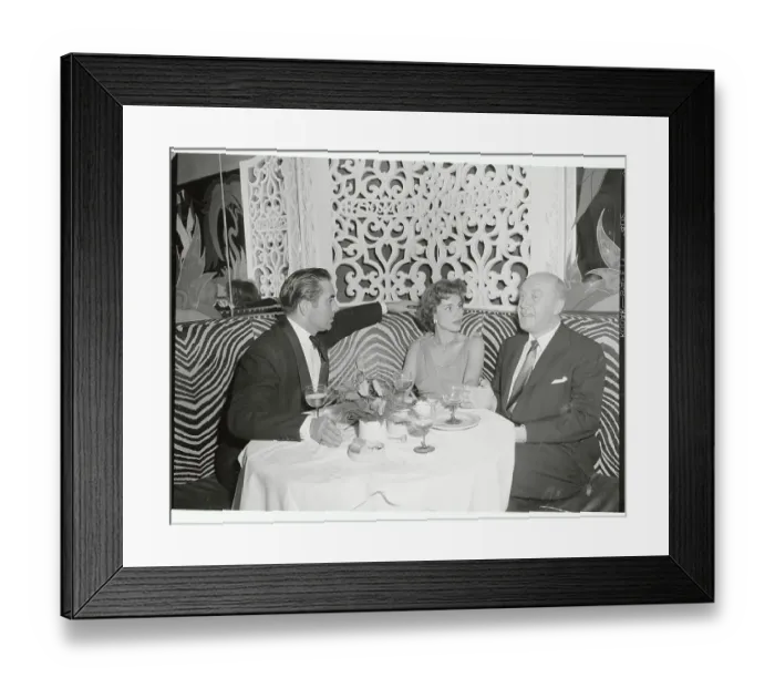 Framed Print : Hollywood Guests at the el Morocco Club Framed Print : Hollywood Guests at the el Morocco Club