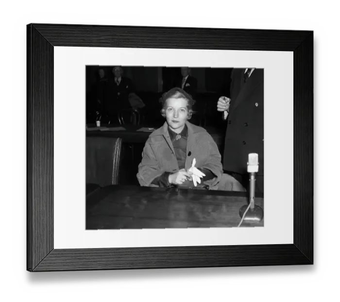 Framed Print : Hope Ridings Miller Testifies Framed Print : Hope Ridings Miller Testifies