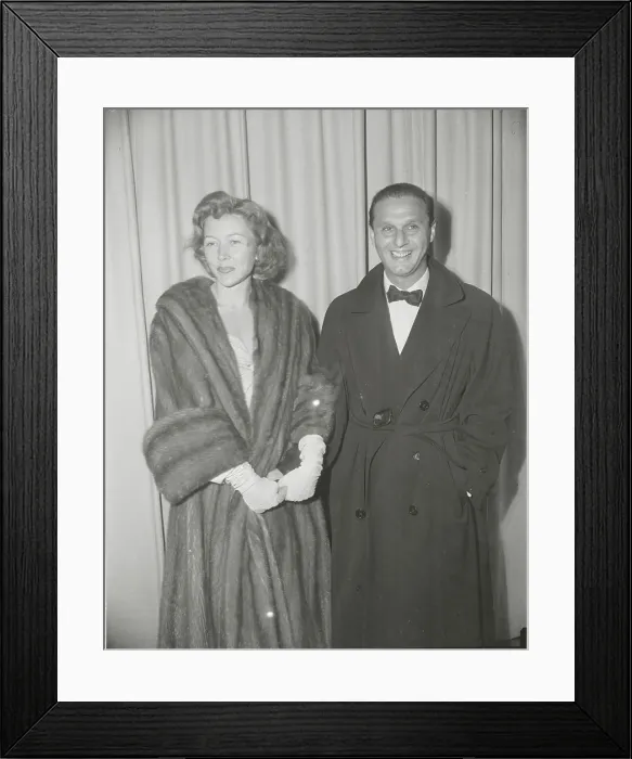 Framed Print : Actress Gloria Grahame and Date Arriving for the Academy Awards Framed Print : Actress Gloria Grahame and Date Arriving for the Academy Awards