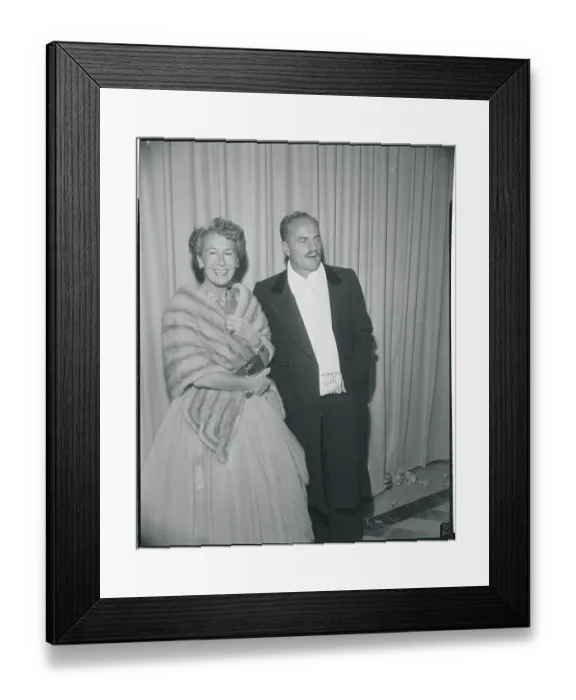 Framed Print : Daryl and Virginia Zanuck