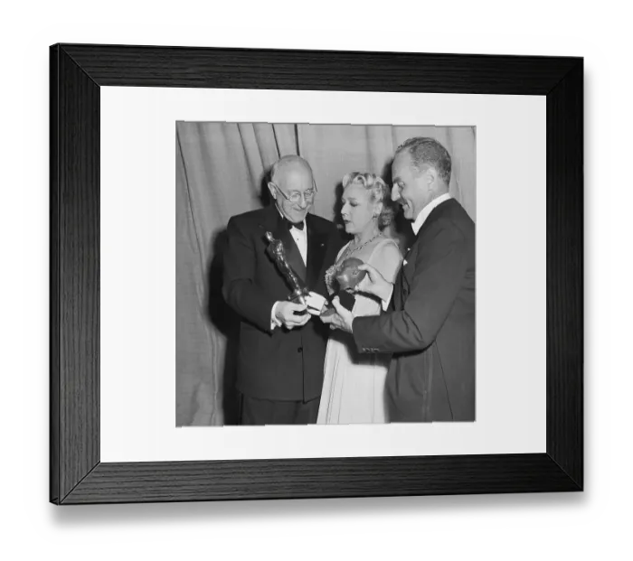 Framed Print : Cecil B. De Mille Receiving Award on Stage Framed Print : Cecil B. De Mille Receiving Award on Stage