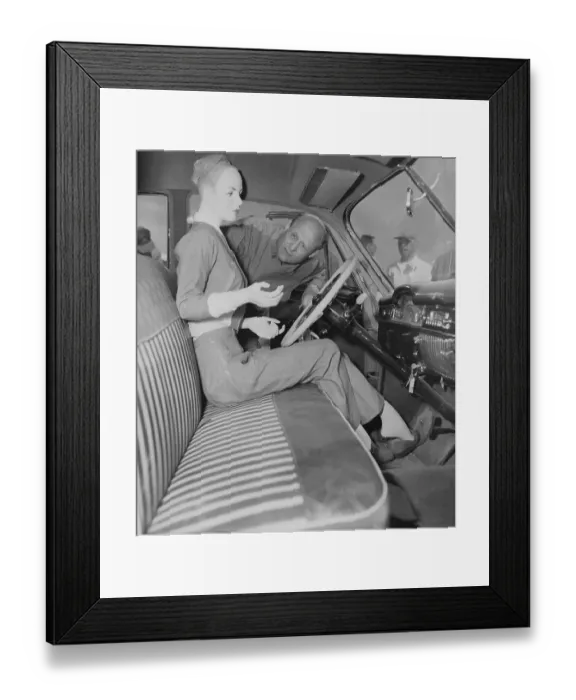 Framed Print : Val Peterson Checking Crash Test Dummy Framed Print : Val Peterson Checking Crash Test Dummy