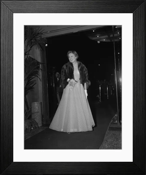 Framed Print : Actress Shirley Booth Posing in Evening Wear Framed Print : Actress Shirley Booth Posing in Evening Wear