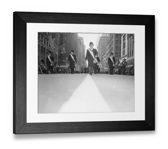 Framed Print : Low Angle St. Patrick's Day Parade