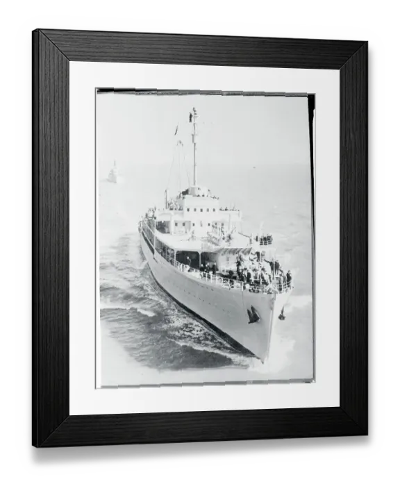 Framed Print : President Tito on a Yugoslav Training Ship Framed Print : President Tito on a Yugoslav Training Ship