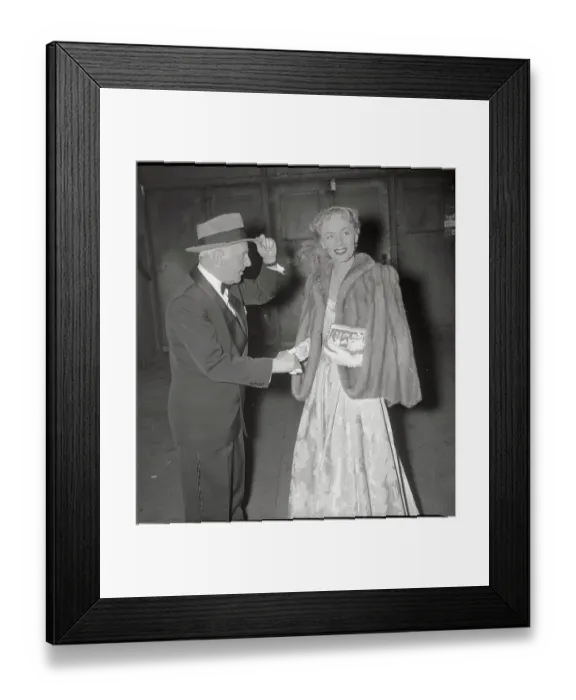 Framed Print : Walter Winchell Greeting Christine Jorgenson Framed Print : Walter Winchell Greeting Christine Jorgenson