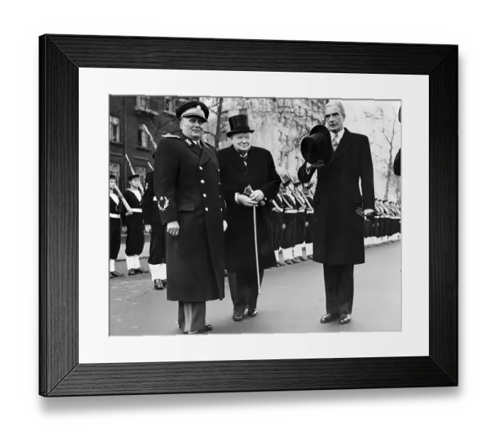 Framed Print : Churchill and Eden Greet Tito in London Framed Print : Churchill and Eden Greet Tito in London