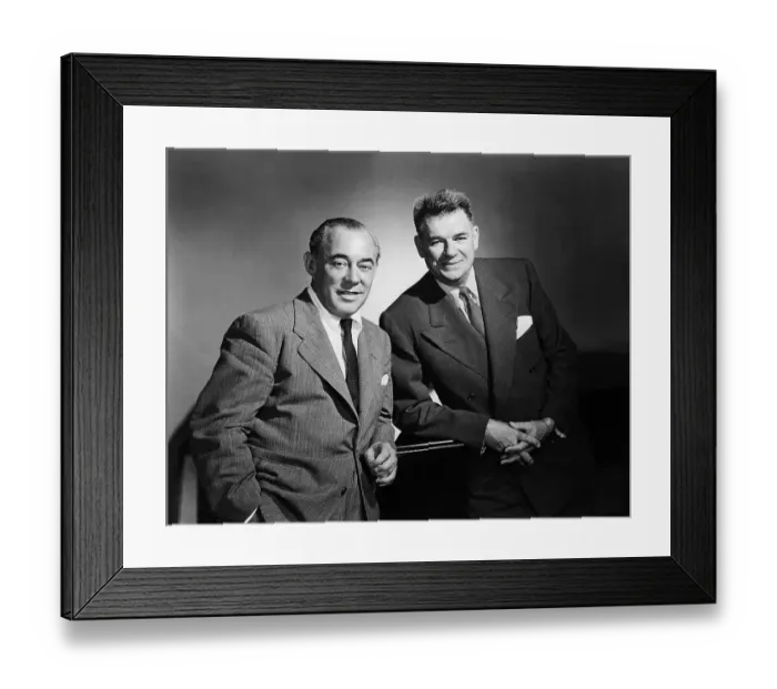 Framed Print : Richard Rodgers and Oscar Hammerstein II