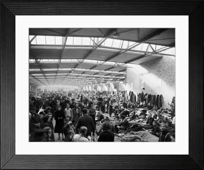 Framed Print : Refugee Shelter Set Up In West Berlin Framed Print : Refugee Shelter Set Up In West Berlin