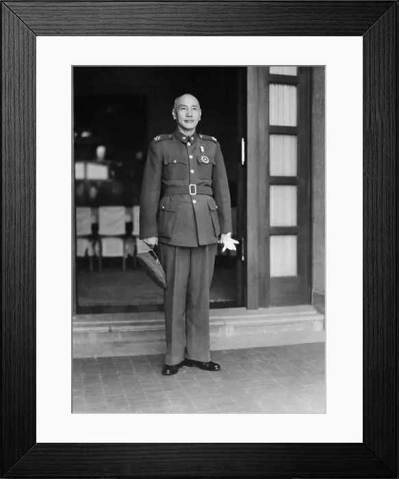 Framed Print : Full Length Of Chiang Kai-Shek Framed Print : Full Length Of Chiang Kai-Shek