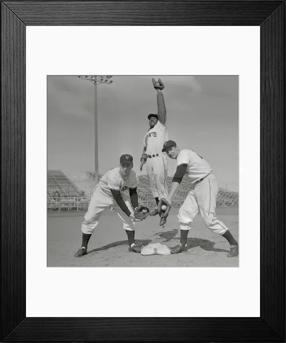 Framed Print : Baseball Players Working out on Field Framed Print : Baseball Players Working out on Field