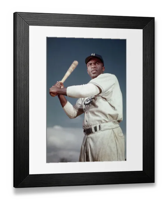 Framed Print : Brooklyn Dodger Jackie Robinson Framed Print : Brooklyn Dodger Jackie Robinson