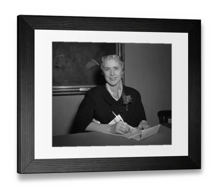 Framed Print : Portrait of Clare Booth Luce Framed Print : Portrait of Clare Booth Luce