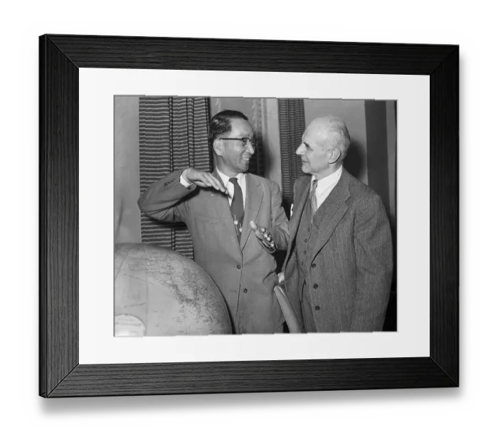 Framed Print : Mitsuo Fuchida and General Jimmy Doolittle Conversing Framed Print : Mitsuo Fuchida and General Jimmy Doolittle Conversing