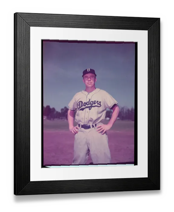 Framed Print : Portrait of Pee Wee Reese Framed Print : Portrait of Pee Wee Reese