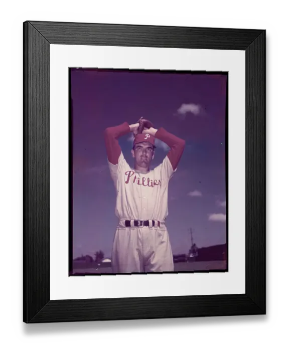Framed Print : Portrait of Curt Simmons Framed Print : Portrait of Curt Simmons