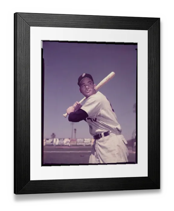 Framed Print : Ferris Fain Holding Bat Framed Print : Ferris Fain Holding Bat