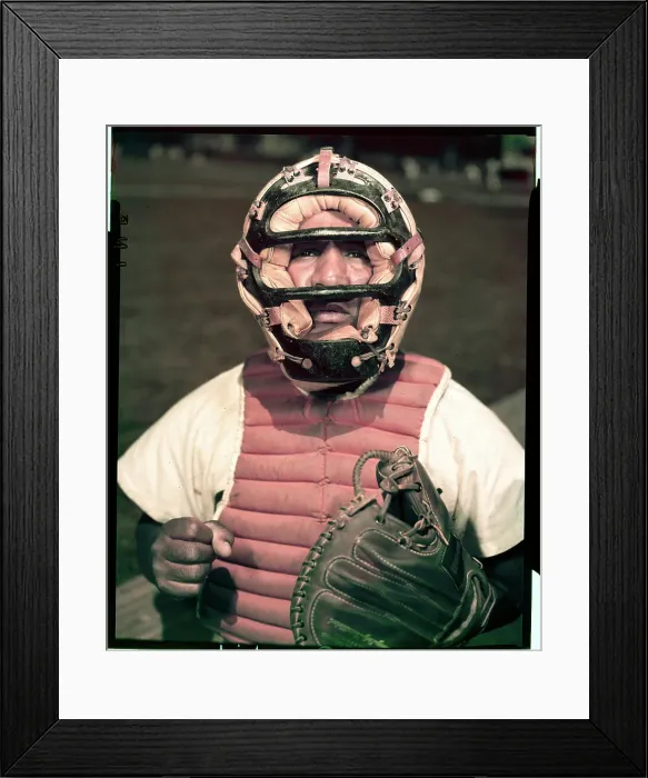 Framed Print : Brooklyn Dodgers Catcher Roy Campanella Framed Print : Brooklyn Dodgers Catcher Roy Campanella