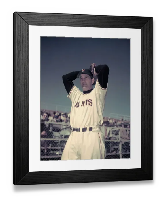 Framed Print : New York Giants Larry Jensen Pitching Framed Print : New York Giants Larry Jensen Pitching
